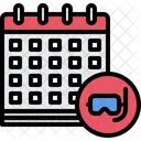Calendar Date Mask Icon
