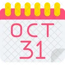 Calendar Halloween Day Celebration Icon