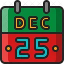 Calendar Merry Christmas Icon