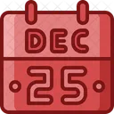 Calendar Merry Christmas Icon