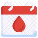 Calendar Schedule Blood Donation Icon