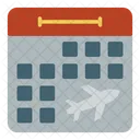 Calendar Airline Areoplane Icon