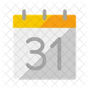 Calendar Date December 31 Icon