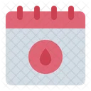 Calendar Date Menstruation Icon