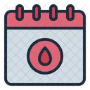 Calendar Date Menstruation Icon