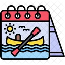 Calendar Beach Holiday Icon