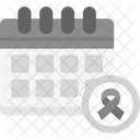 Calendar Cancer Awareness Icon