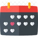 Calendar Love Date Icon