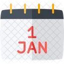 Calendar New Year Day Icon Icon