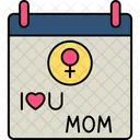 Calendar Mom Love Icon