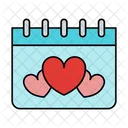 Calendar Valentine Love Icon