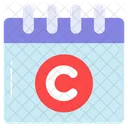 Copyright Expiry Deadline Icon