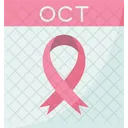 Calendar Breast Cancer Icon