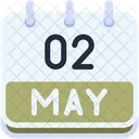 Calendar May Two Icon