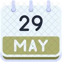 Calendar May Twenty Nine Icon