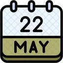 Calendar May Twenty Two Icon
