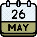Calendar May Twenty Six Symbol