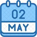 Calendar May Two Icon