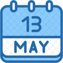 Calendar May Thirteen Icon