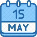 Calendar May Fifteen Icon