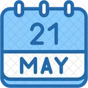 Calendar May Twenty One Icon
