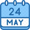 Calendar May Twenty Four Icon