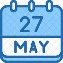 Calendar May Twenty Seven Icon