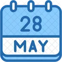 Calendar May Twenty Eight Icon
