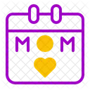Calendar Mother Mother Day Icon
