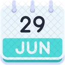 Calendar June Twenty Nine Icon