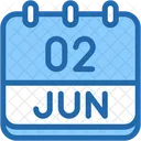 Calendar June Two Icon