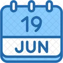 Calendar June Nineteen Icon