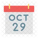 Calendar October Republic Icon