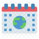 Calendar World Date Icon
