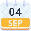 Calendar September Four Icon