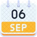 Calendar September Six Icône