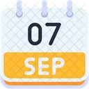Calendar September Seven Icon