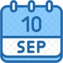 Calendar September Ten Icon