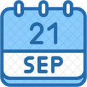 Calendar September Twenty One Icon