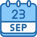 Calendar September Twenty Three Icon