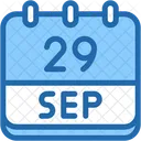 Calendar September Twenty Nine Icon