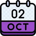 Calendar October Two Icon