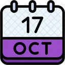 Calendar October Seventeen Icon