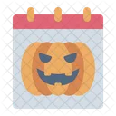 Calendar Pumpkin Date Icon