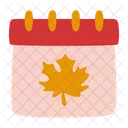Calendar Scheduling Fall Months Icon