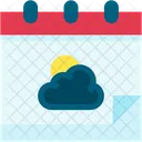 Calendar Weather Time And Date Icon