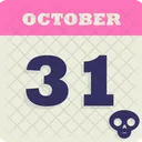 Calendar Halloween Spooky Icon