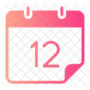 Tweleve Calendar Calender Icon