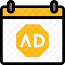 Calendar Advertising  Icon