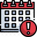 Calendar Alert Calendar Date Icon